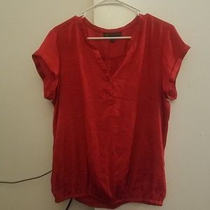 Short sleeve work blouse
